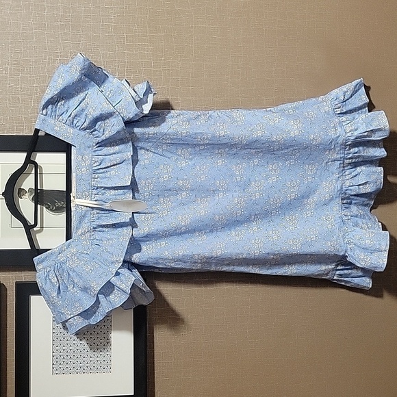 The Vampire's Wife The Cry Baby Ruffled Floral-Print Mini Dress (UK 12) - Picture 2 of 13